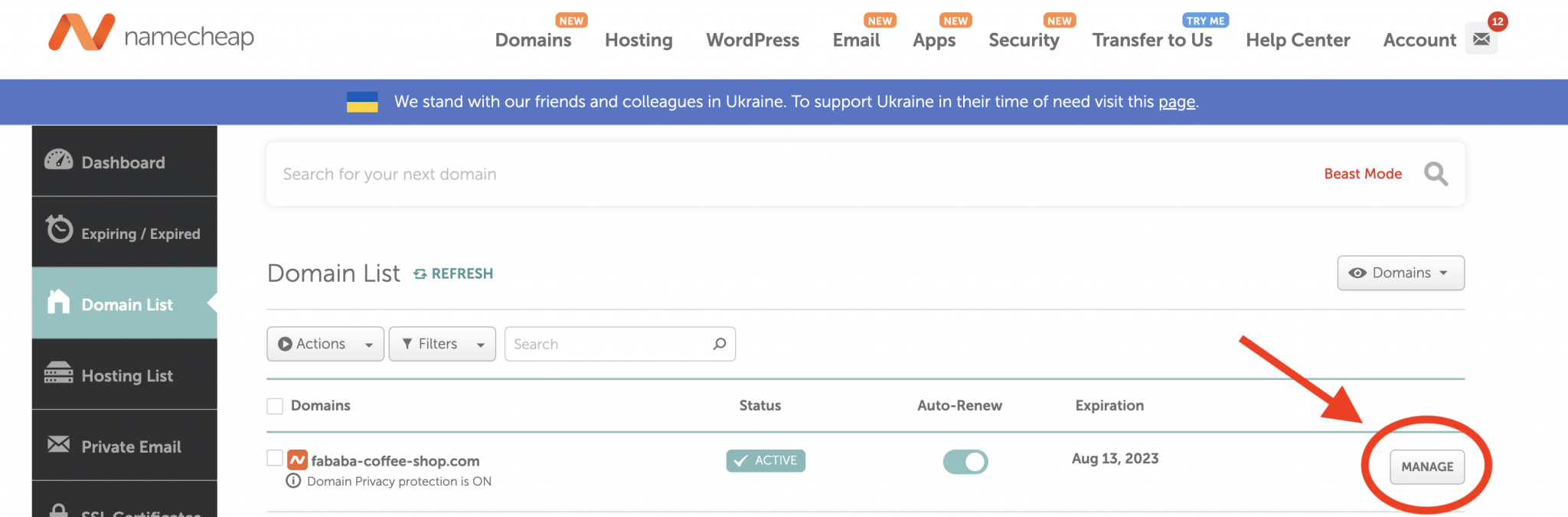 Adding a Domain to DigitalOcean